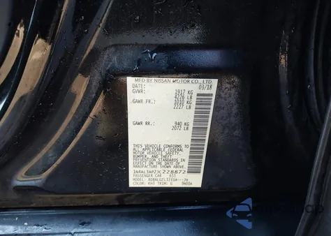 2018 Nissan Altima 2.5 S z USA, uszkodzony, nr VIN 1N4AL3AP2JC228872